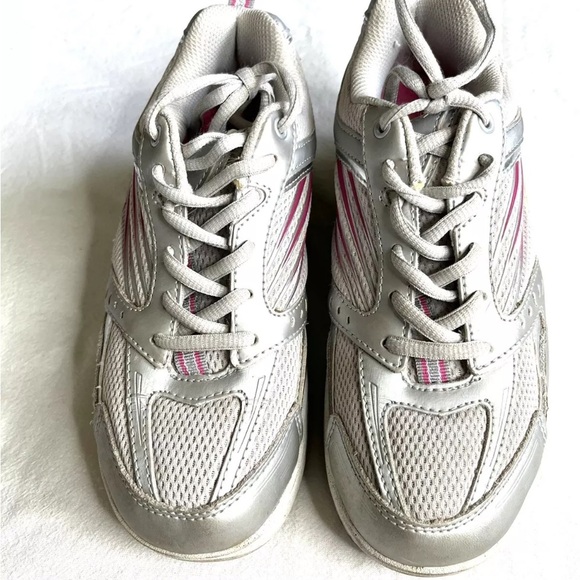 FILA Walk-N-Sculpt Rocker Shoes Sz. 7M US, Silver/Pink, Leather/Mesh, Walking - Picture 2 of 12